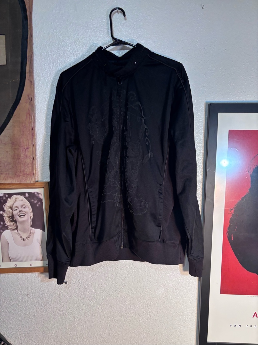 Calvin Klein Black Lightweight Zip Hoodie Jacket